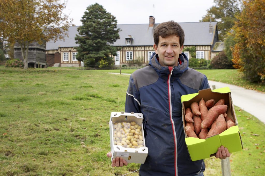 Portrait de Pierre-Yves Ménager, producteur de pommes de terre et de patates douce certifiées DEmain la terre 